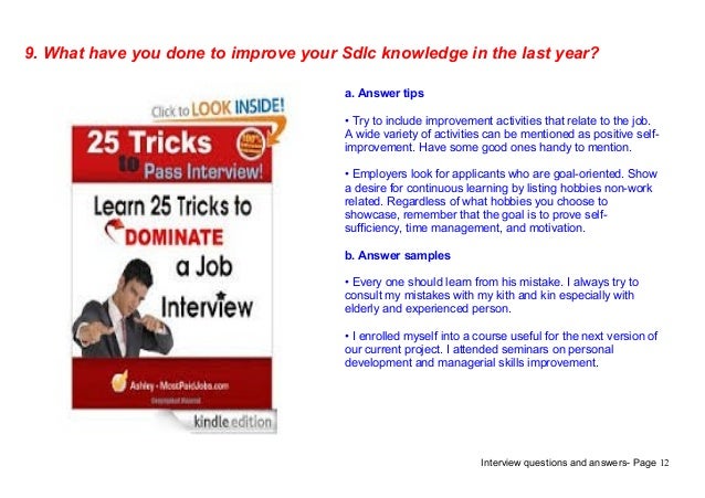 Sdlc Interview Questions Pdf